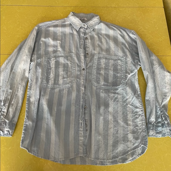 Vintage Striped Button Down Size 8 - Picture 1 of 6